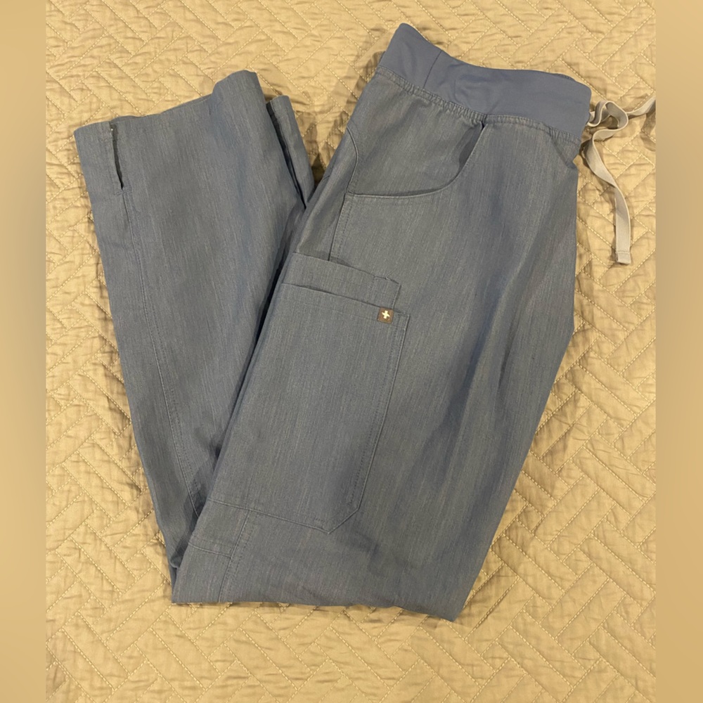 FIGS light blue cargo pants